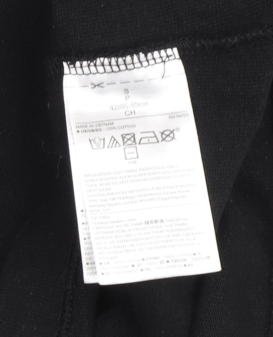 Banana Republic Women's Black Blouse, Size S, Beaded Accents