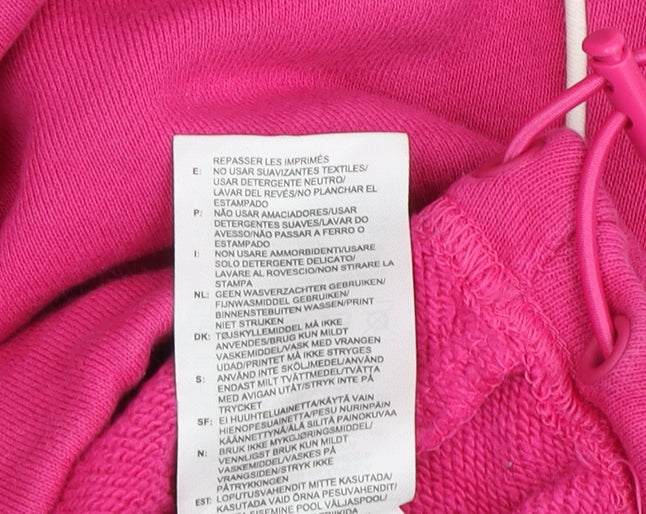 Adidas Women’s Pink Hoodie Size 10 - Casual Pullover