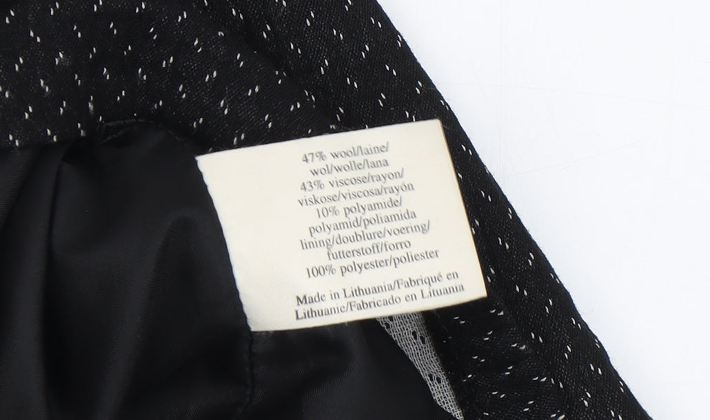 Laura Ashley Women's Black Knee Length Pencil Skirt, Size 12