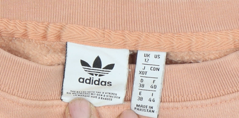 Adidas Women's Pink Pullover Sweatshirt Size 12