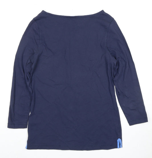 Craghoppers Women's Blue 3/4 Sleeve T-Shirt Size 8
