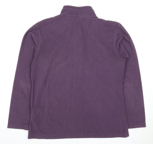 Regatta Women's Purple 1/4 Zip Fleece Sweatshirt Size 12