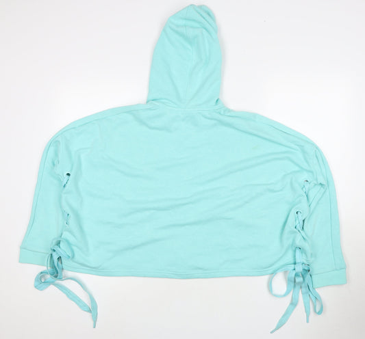 Puma Women's Blue Hooded Cape Hoodie Size 12