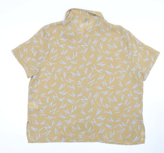 Alexon Women's Beige Button-Up Shirt, Size 18