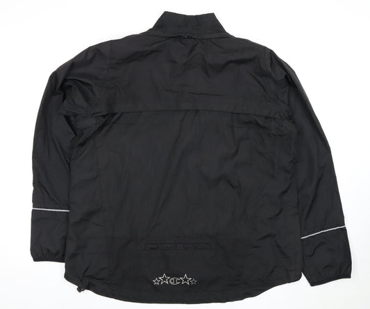 Champion Women's Black Regular Fit Basic Jacket Size 18