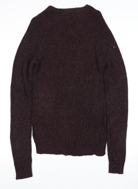 Jack & Jones Men's Brown Chunky Knit Jumper L
