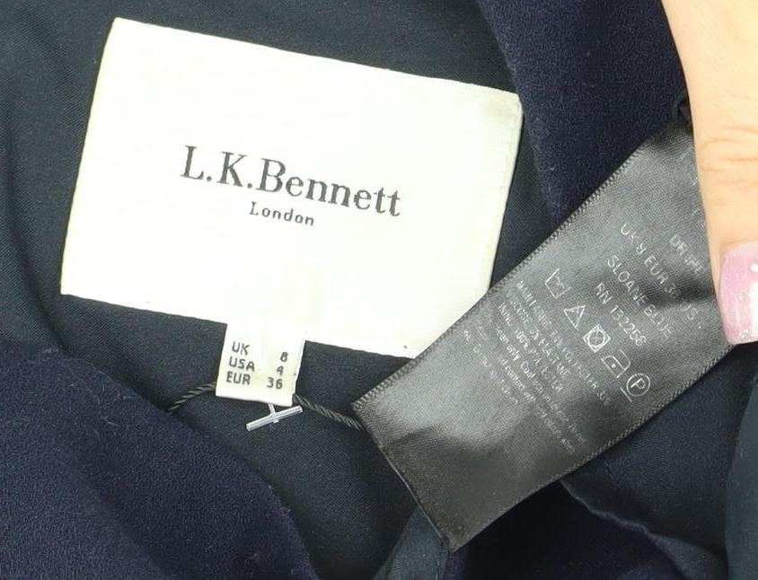 L.K. Bennett Women's Blue A-Line Dress Size 8 UK