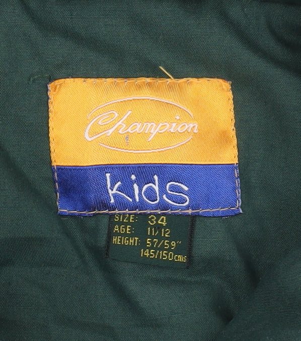 Champion Kids Green Puffer Jacket 11-12 Years Casual