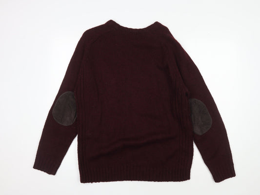 James Pringle Men's Red Pullover Jumper, Size S