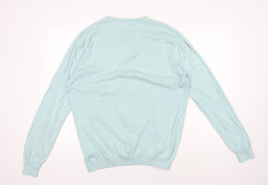 Jeff Banks Men’s Green Cotton Pullover Jumper L