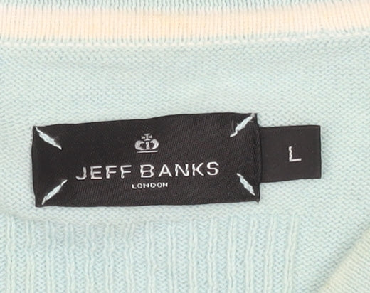 Jeff Banks Men’s Green Cotton Pullover Jumper L
