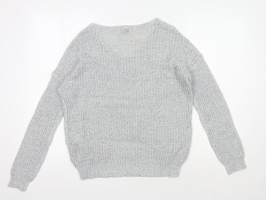 Womens UK Size M Jacqueline de Yong Grey Pullover Jumper