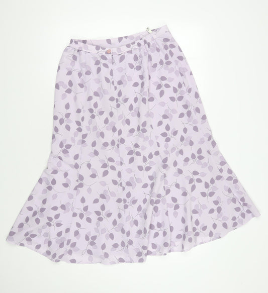 Eastex Women’s Purple Floral Skirt Size 14