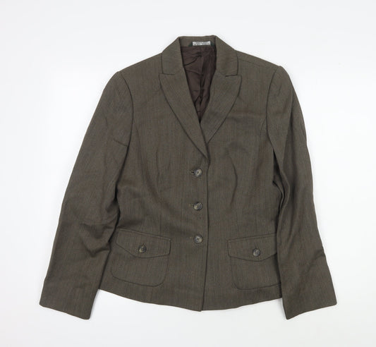 Laura Ashley Women's Brown Wool Suit Jacket