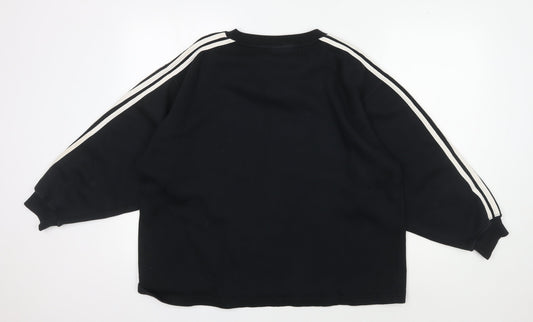 Adidas Men's Black Pullover Sweatshirt - Medium