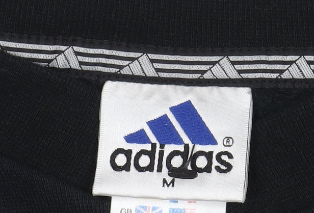 Adidas Men's Black Pullover Sweatshirt - Medium