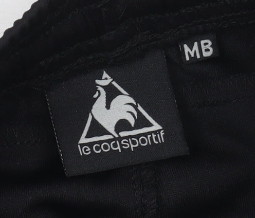 Le Coq Sportif Boys Black Athletic Shorts M