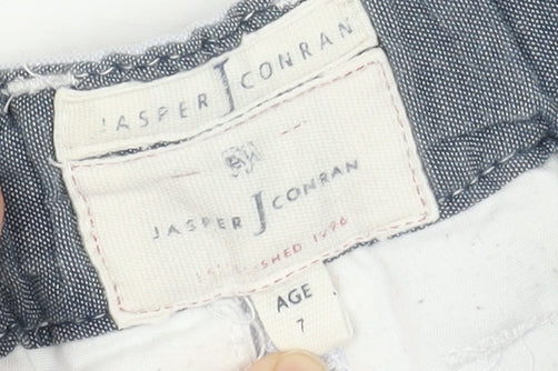 Jasper Conran Boys' White Chino Trousers, Size 7, Spring/Summer