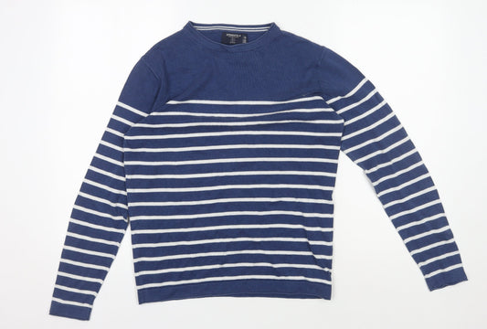 Womens UK Size S Springfield Blue Pullover Jumper