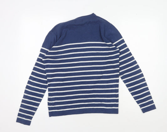 Womens UK Size S Springfield Blue Pullover Jumper