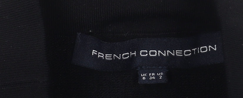 French Connection Black Women's Skirt Size 6 Viscose Blend