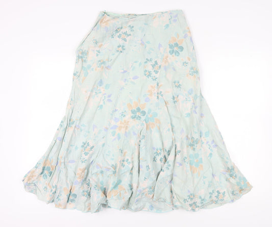 Marks & Spencer Women's Multicoloured A-Line Skirt Size 10