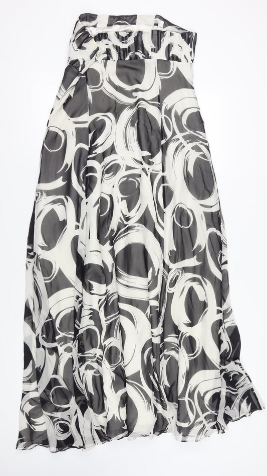 Coast Women Multicoloured Strapless Silk Geometric Dress