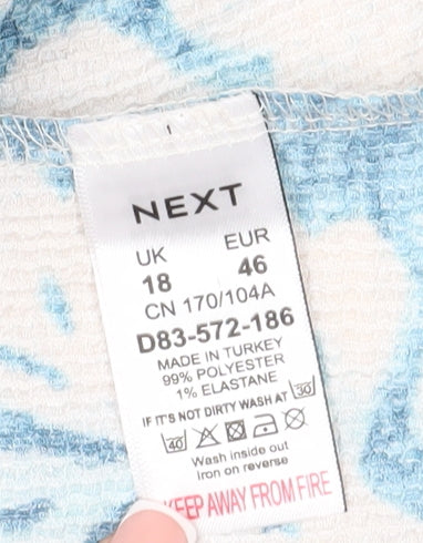 Next Women's Blue Wrap Dress Size 18