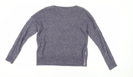 Womens UK Size S Superdry Grey Pullover Jumper