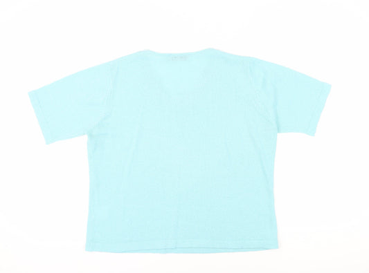 Womens UK Size 18-20 Honor Millburn Blue Basic Blouse
