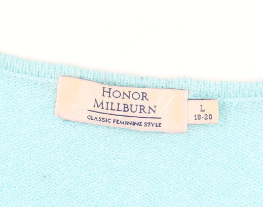 Womens UK Size 18-20 Honor Millburn Blue Basic Blouse