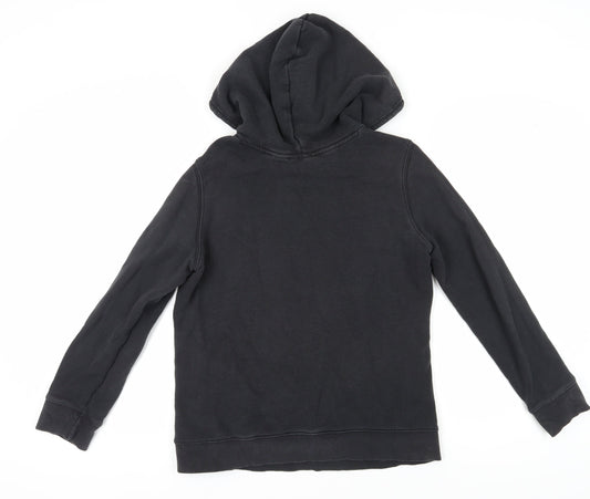 Adidas Unisex Black Pullover Hoodie, Size 12, Sporty Logo