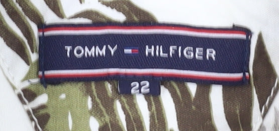 Tommy Hilfiger Boys White Floral Button-Up Shirt, 14 Years