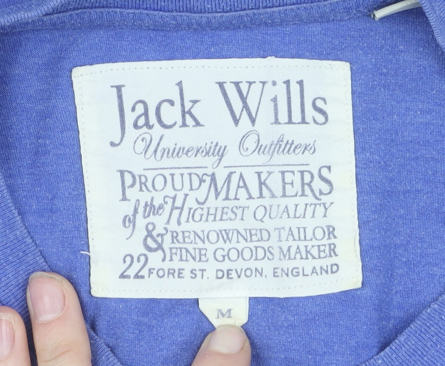 Jack Wills Men's Blue Graphic T-Shirt M Sports Style