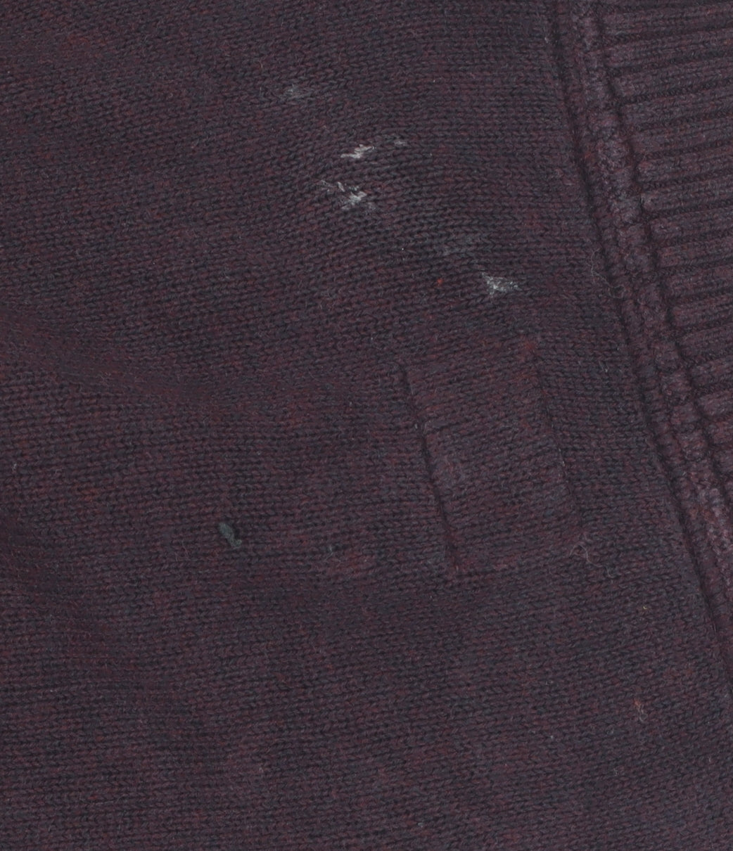 FatFace Men's Purple Full Zip Wool Jumper, Size L