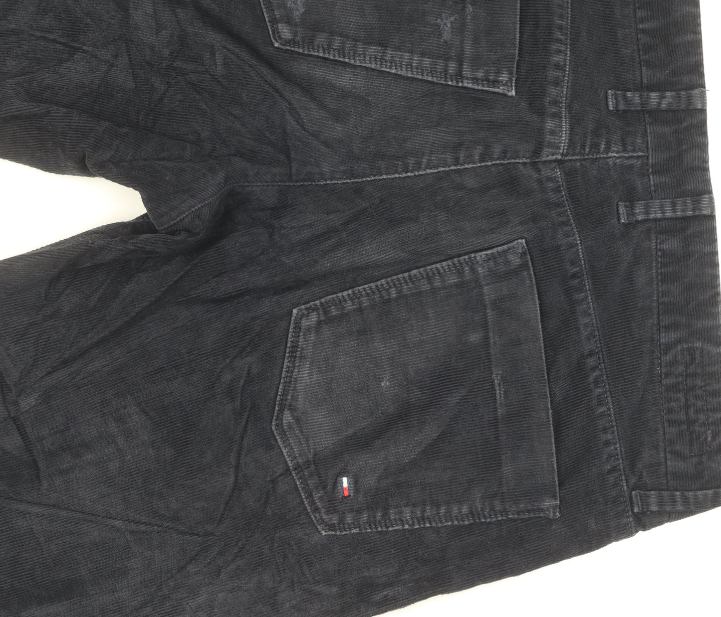 Tommy Hilfiger Men's Black Corduroy Trousers - Size 31