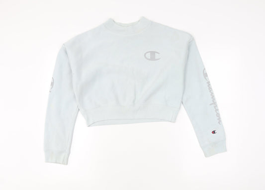 Womens UK Size XS Champion Blue Pullover Sweatshirt
