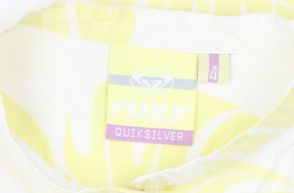 Womens UK Size 4 Quiksilver Multicoloured Button-Up
