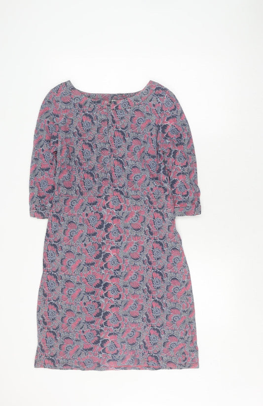 White Stuff Women's Multicoloured Floral Dress Size 8