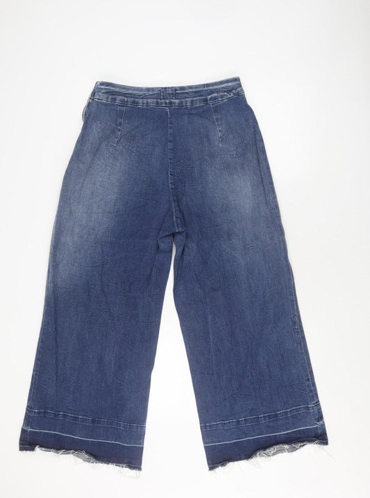 Hilfiger Denim Women's Blue Wide-Leg Jeans Size 10