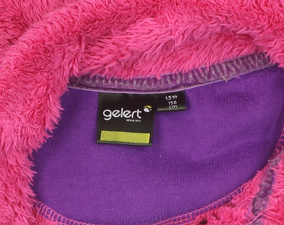 Gelert Girls Pink Fleece Pullover Sweatshirt, 13 Years