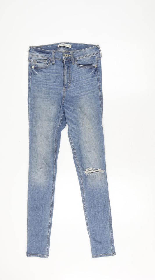 Womens UK Size 2XS Abercrombie & Fitch Slim Fit Skinny Blue Jeans