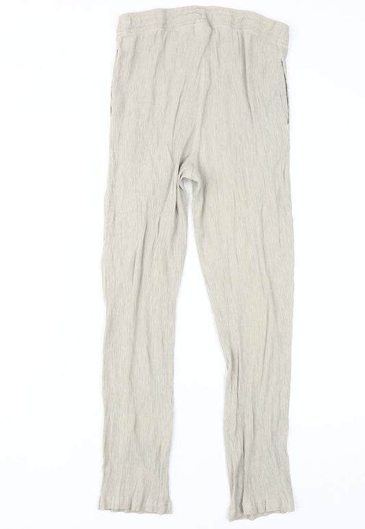 Damart Women's Ivory Straight Trousers Size 14