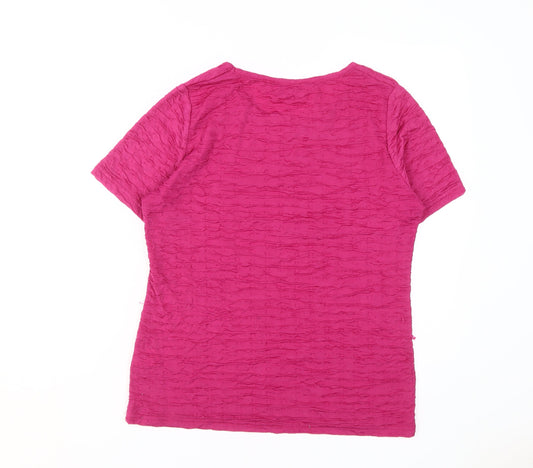 Isle Women's Pink Jersey T-Shirt Size 14 Short Sleeve