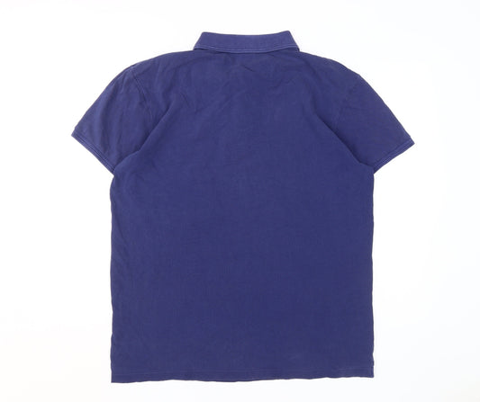 Scotch & Soda Men's Blue 2XL Polo Shirt