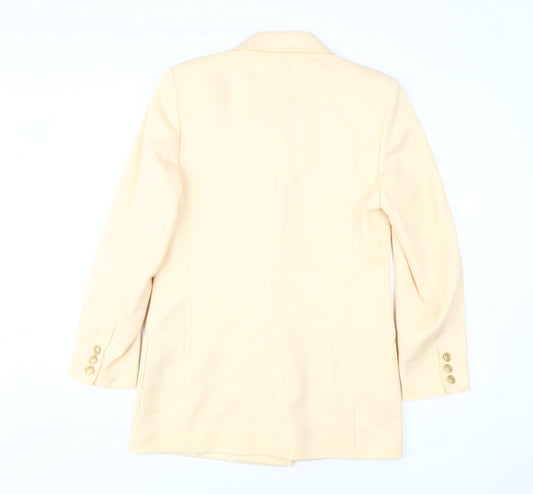 Marks and Spencer Women's Beige Blazer 10 Classic Formal