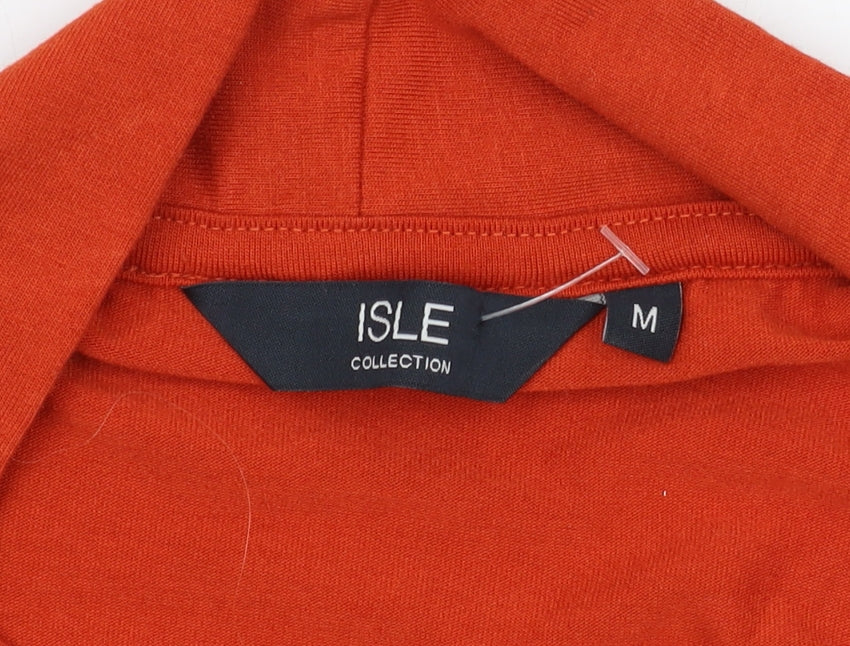 Womens UK Size M Isle Collection Red Basic Blouse