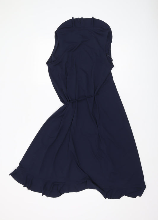 J.Crew Women's Blue XS Wrap Dress - Cocktail Style