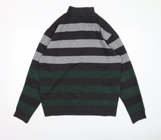 Pierre Cardin Men's M Striped Full Zip Jumper Multicoloured
