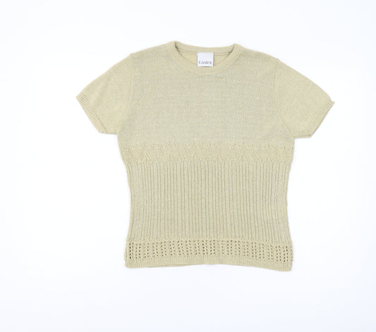 Womens UK Size M Eastex Beige Pullover Jumper